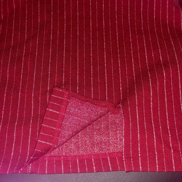 Forever 21 Tank Top Red Casual Striped Spaghetti Tie Strap NWT - Picture 5 of 7